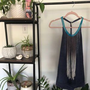 Free People Tie Dyed Fringe Top